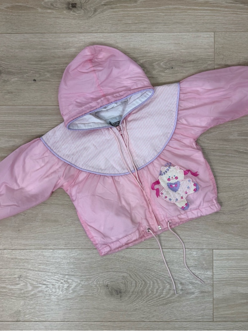 London Fog Vintage Pink Windbreaker Jacket